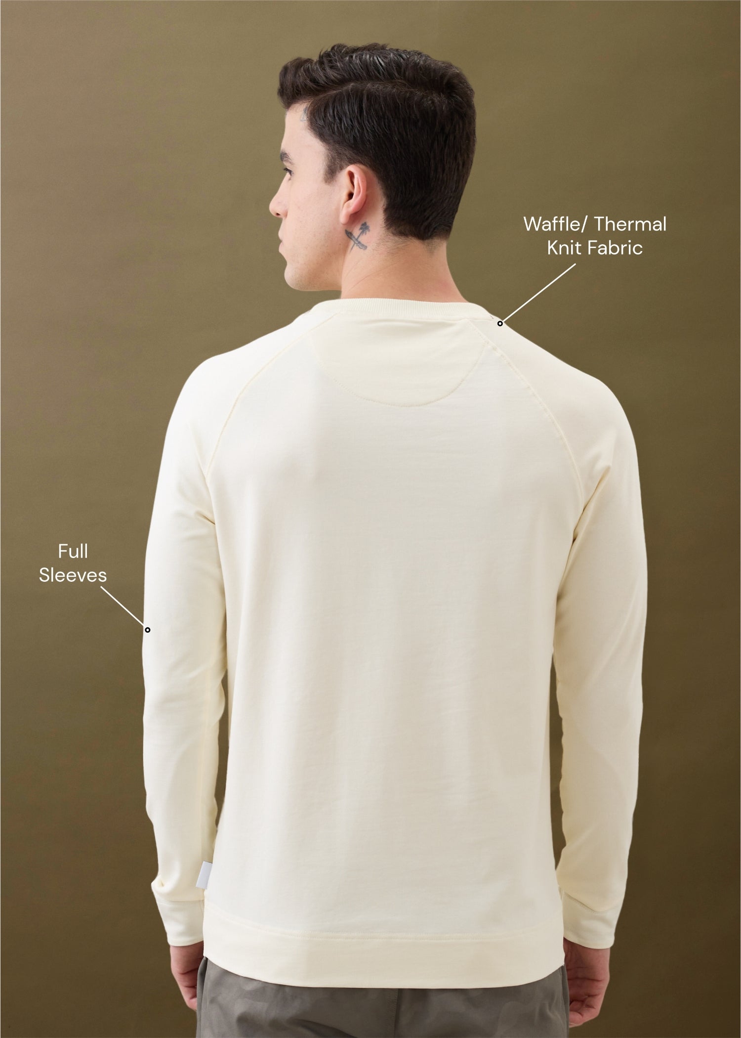 Adelaide Knit Jersey T-shirt: Cream