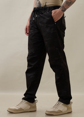 Ostrich Camouflage Relaxed Fit Cargo: Black