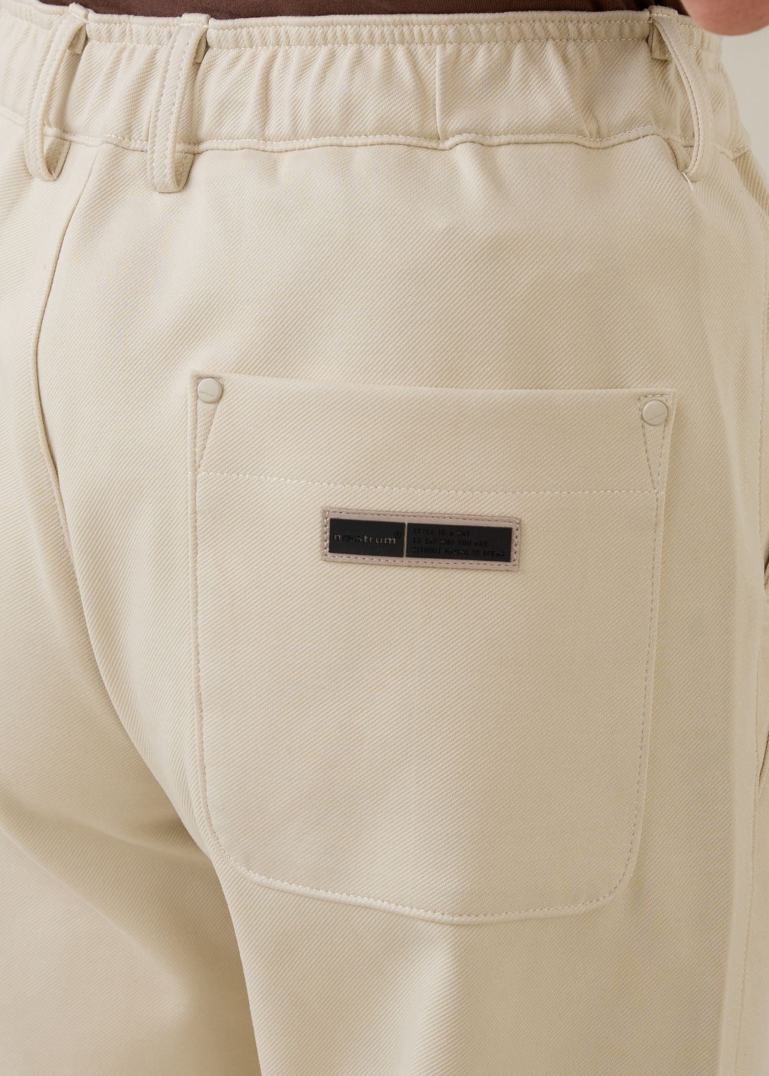 Draycott Relaxed Fit Trouser: Cream