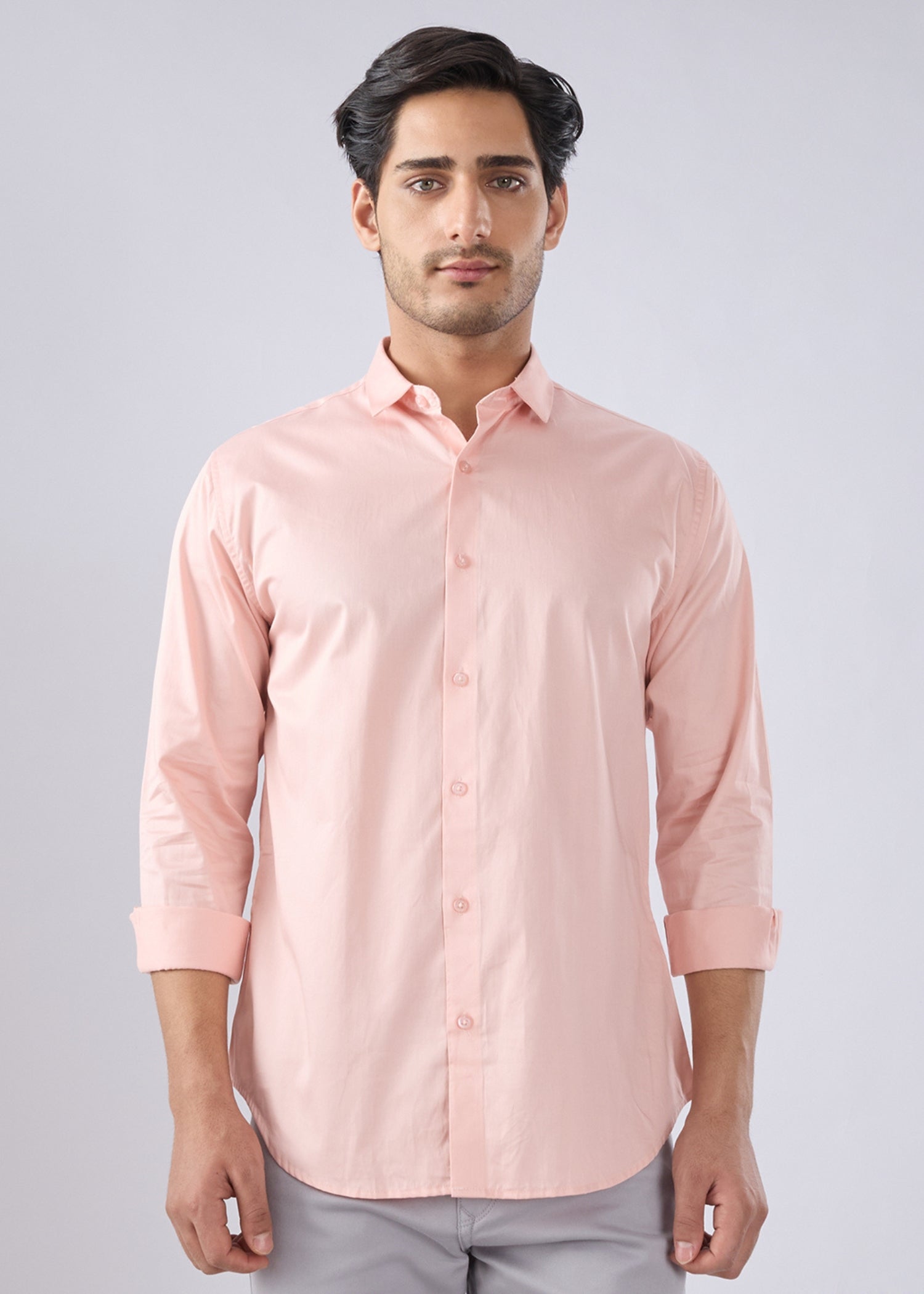 Carlson Solid Full Sleeve Shirt