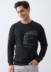 Formulate Utility Full Sleeve T-Shirt: Black