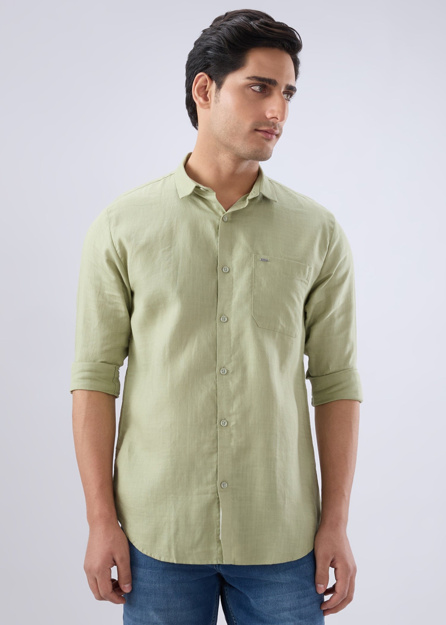 Keen Solid Full Sleeve Shirt: Pista