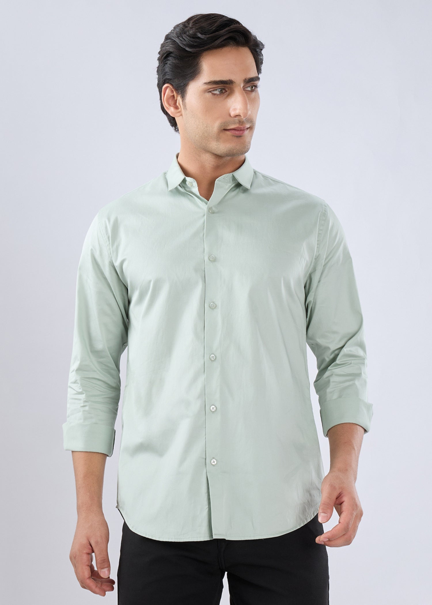 Carlson Solid Full Sleeve Shirt