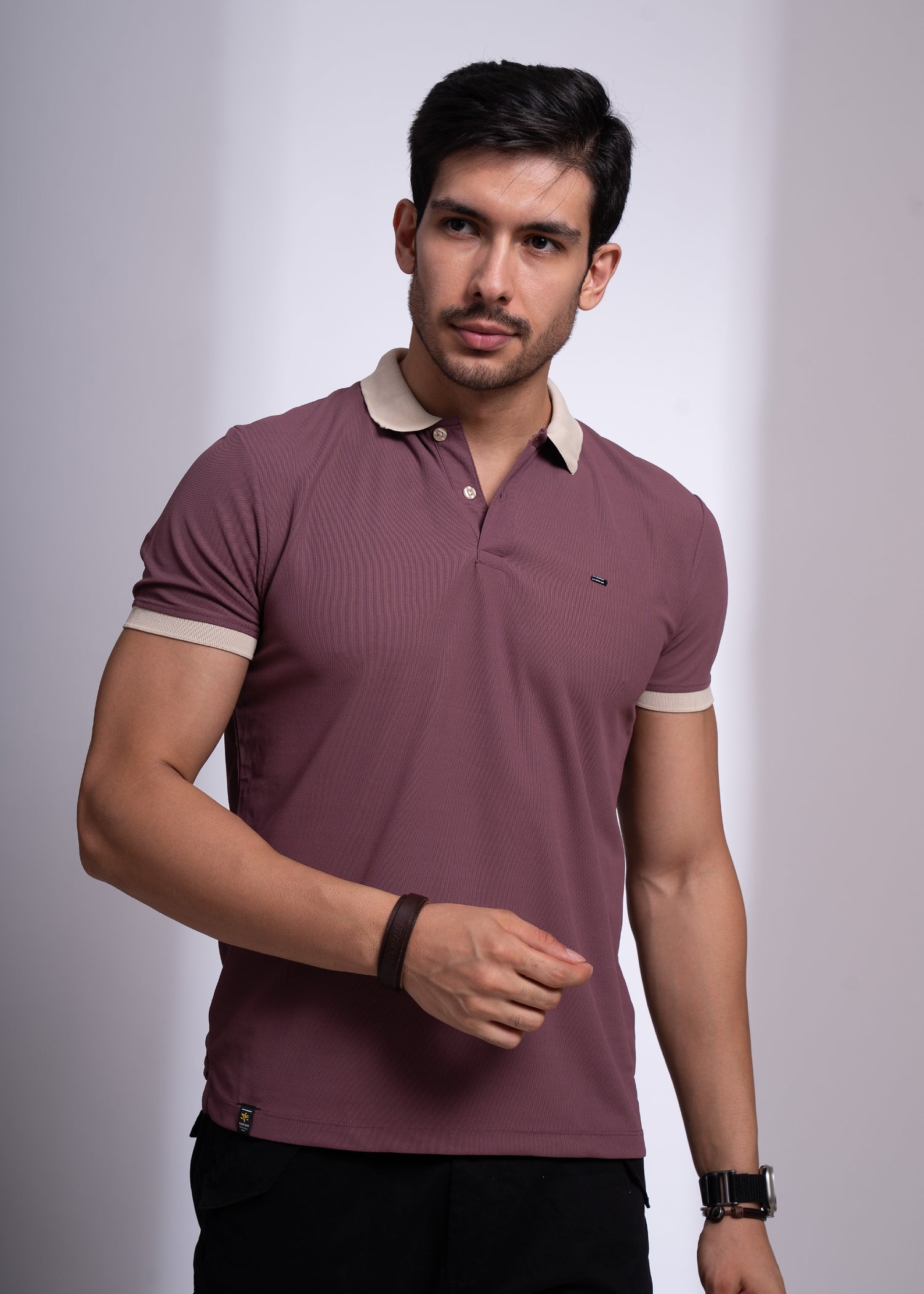 Mary Solid Polo T-Shirt: Onion