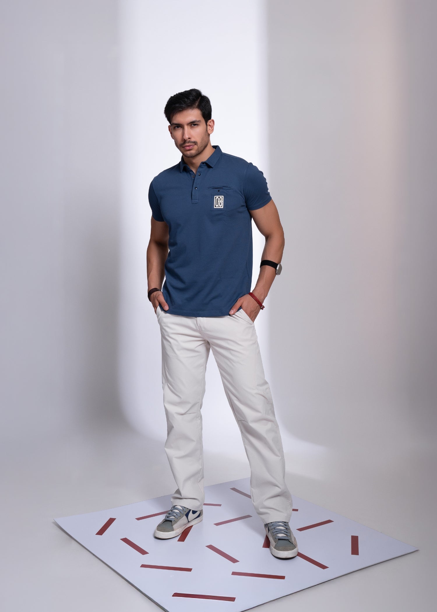 Rotica Straight Fit Formal Trouser: Natural