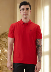 Cherry Half Sleeve T-shirt: Red