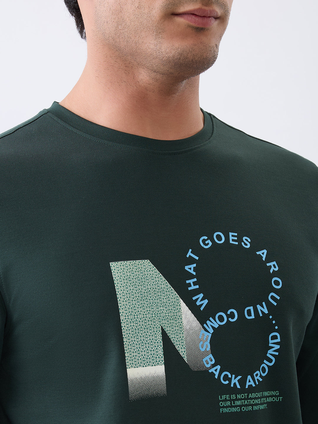 Around Graphic printed T-Shirt : B.Green