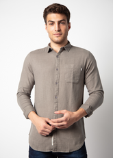 Watch Full Sleeve Solid Shirt For Men Nostrum