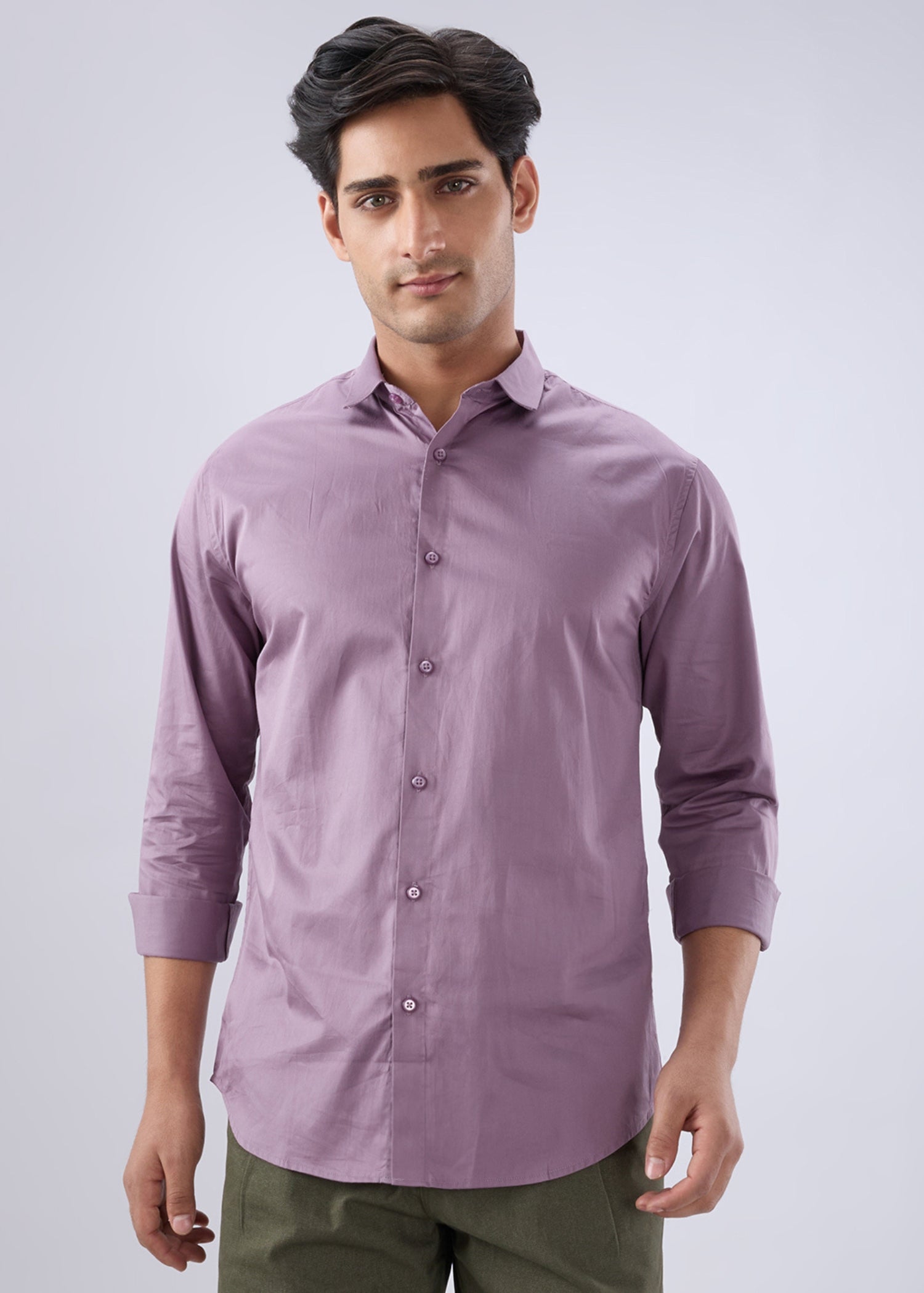 Carlson Solid Full Sleeve Shirt