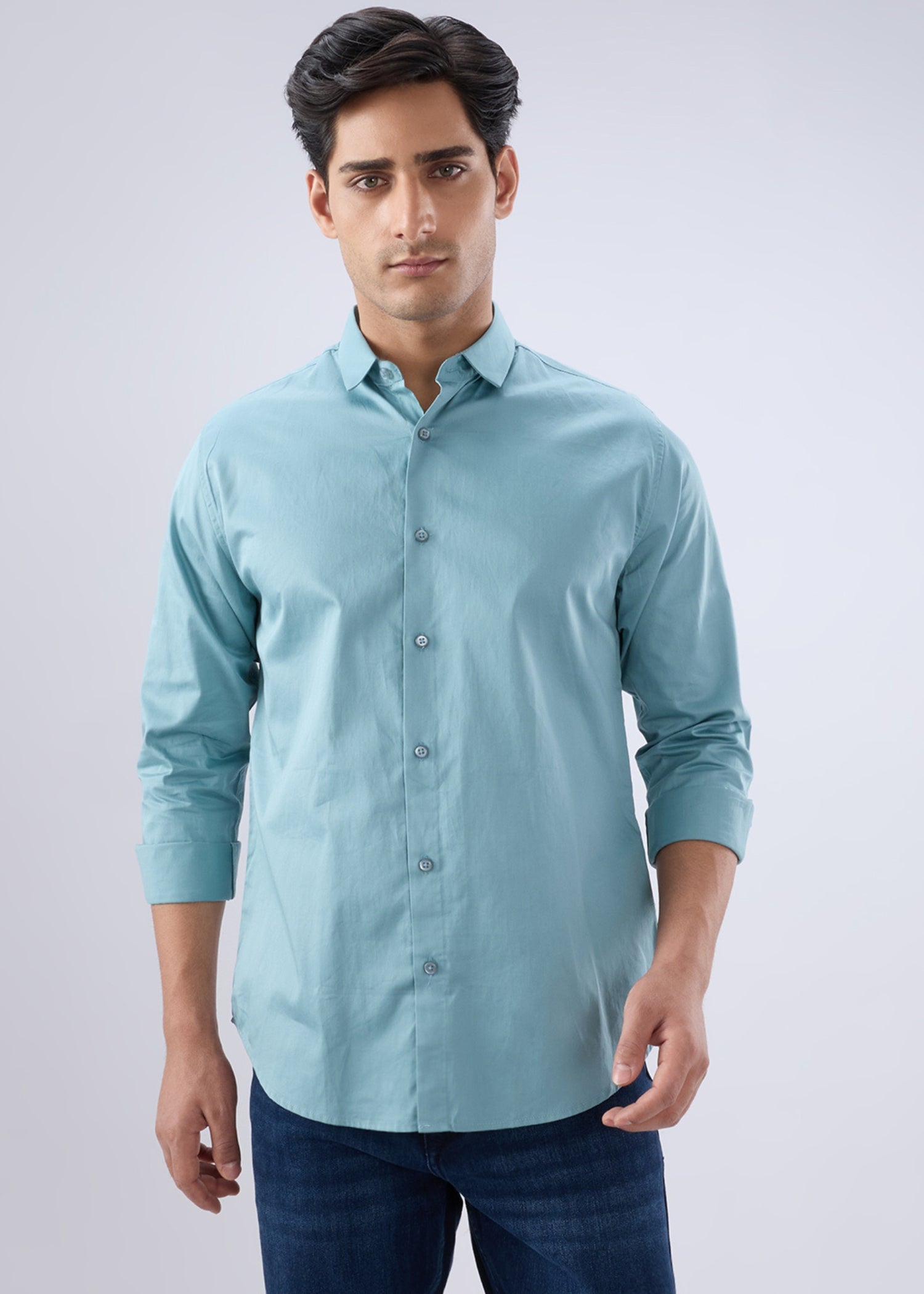 Carlson Solid Full Sleeve Shirt