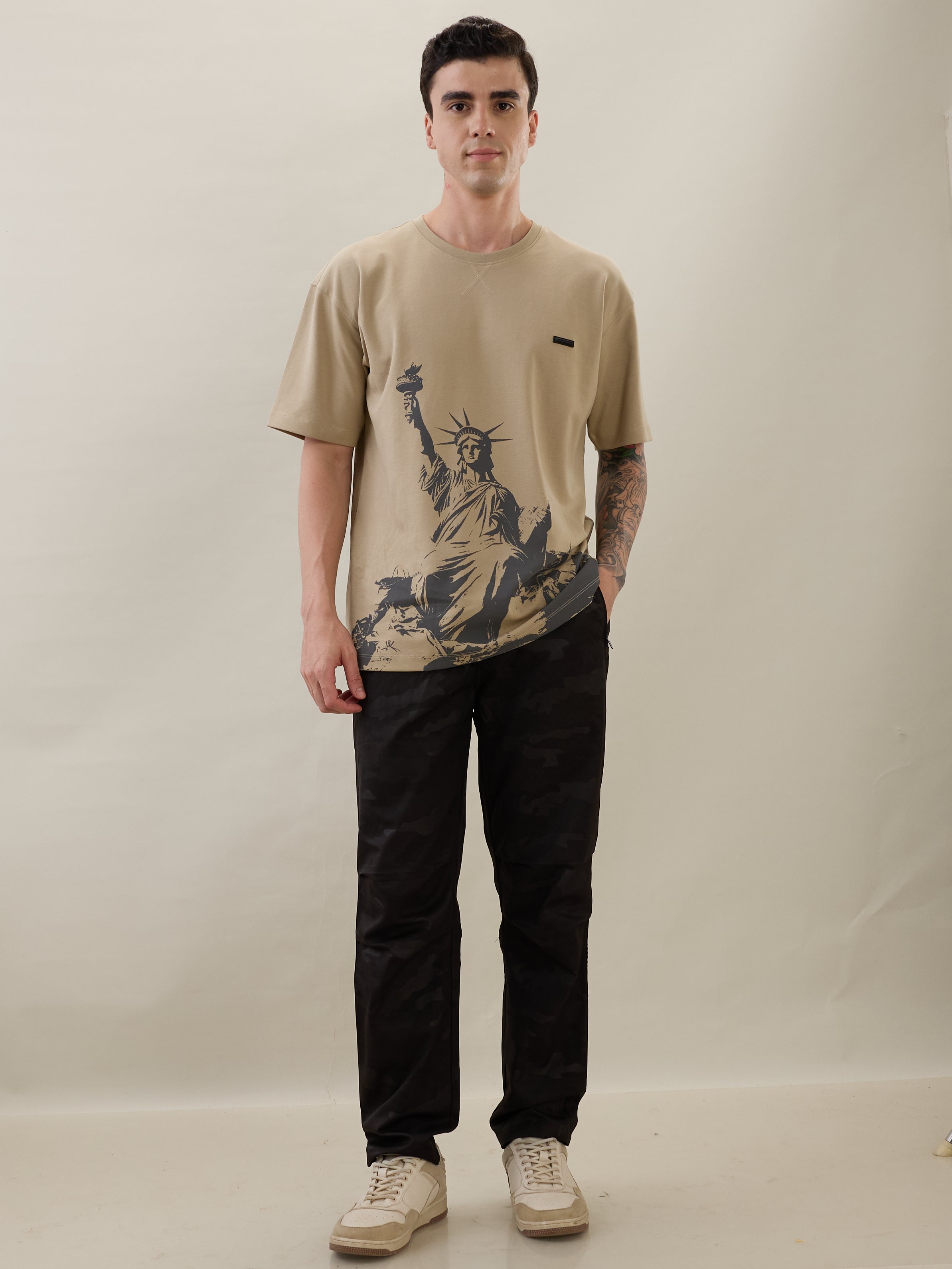 Ostrich Camouflage Relaxed Fit Cargo