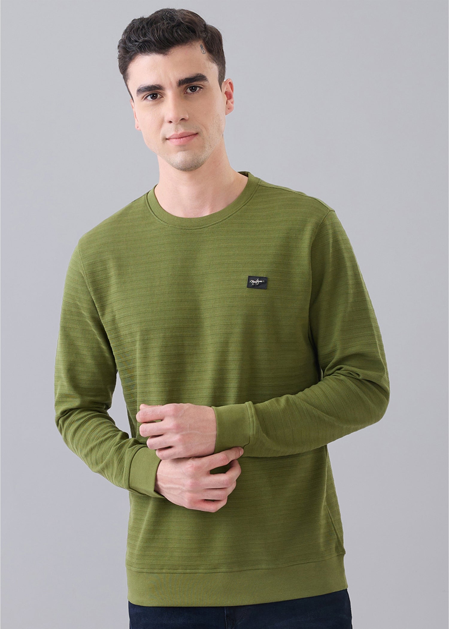 Daylight Textured T-Shirt: Green