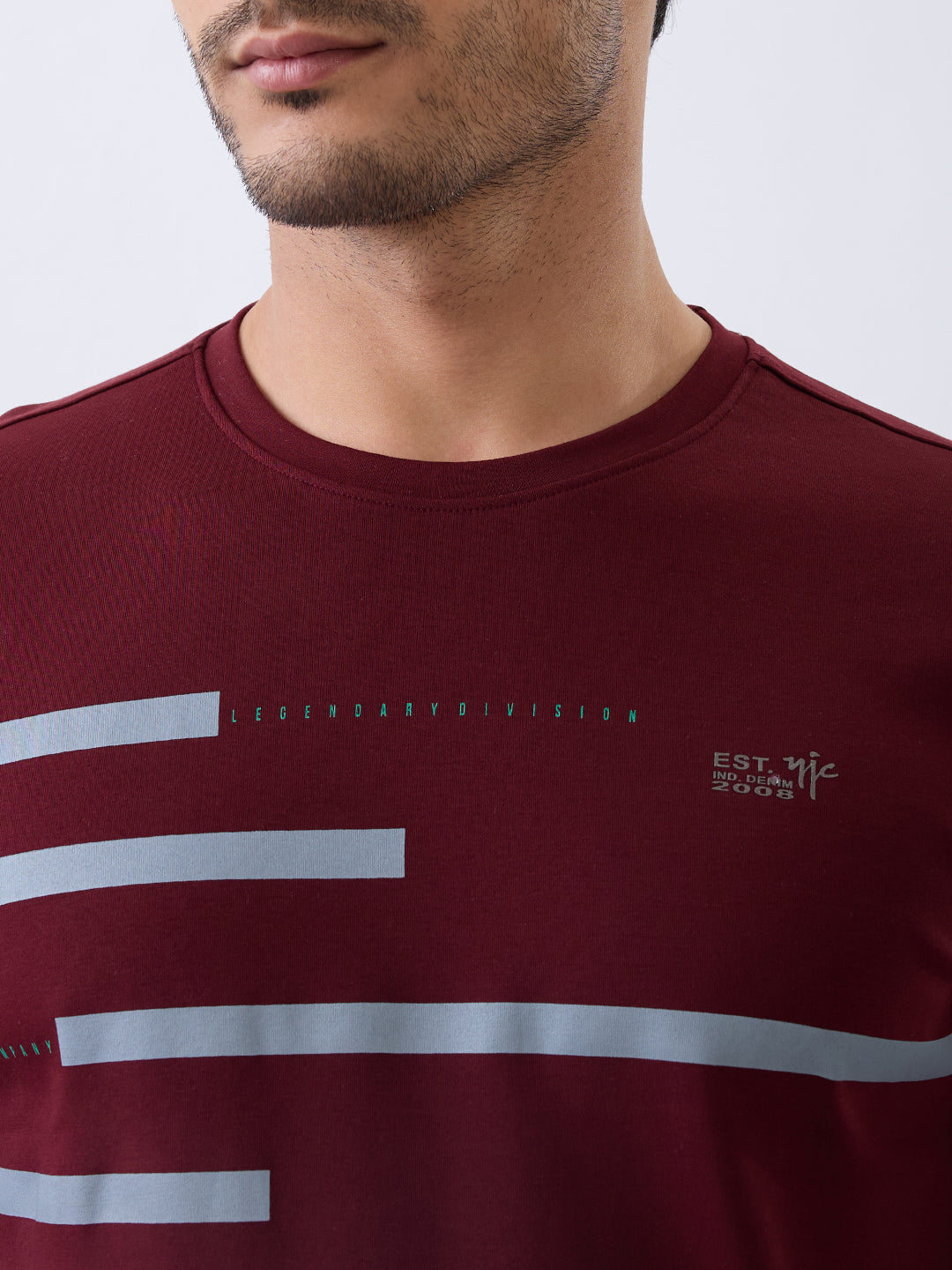 Branding Full Sleeve Printed Pullover: Wine