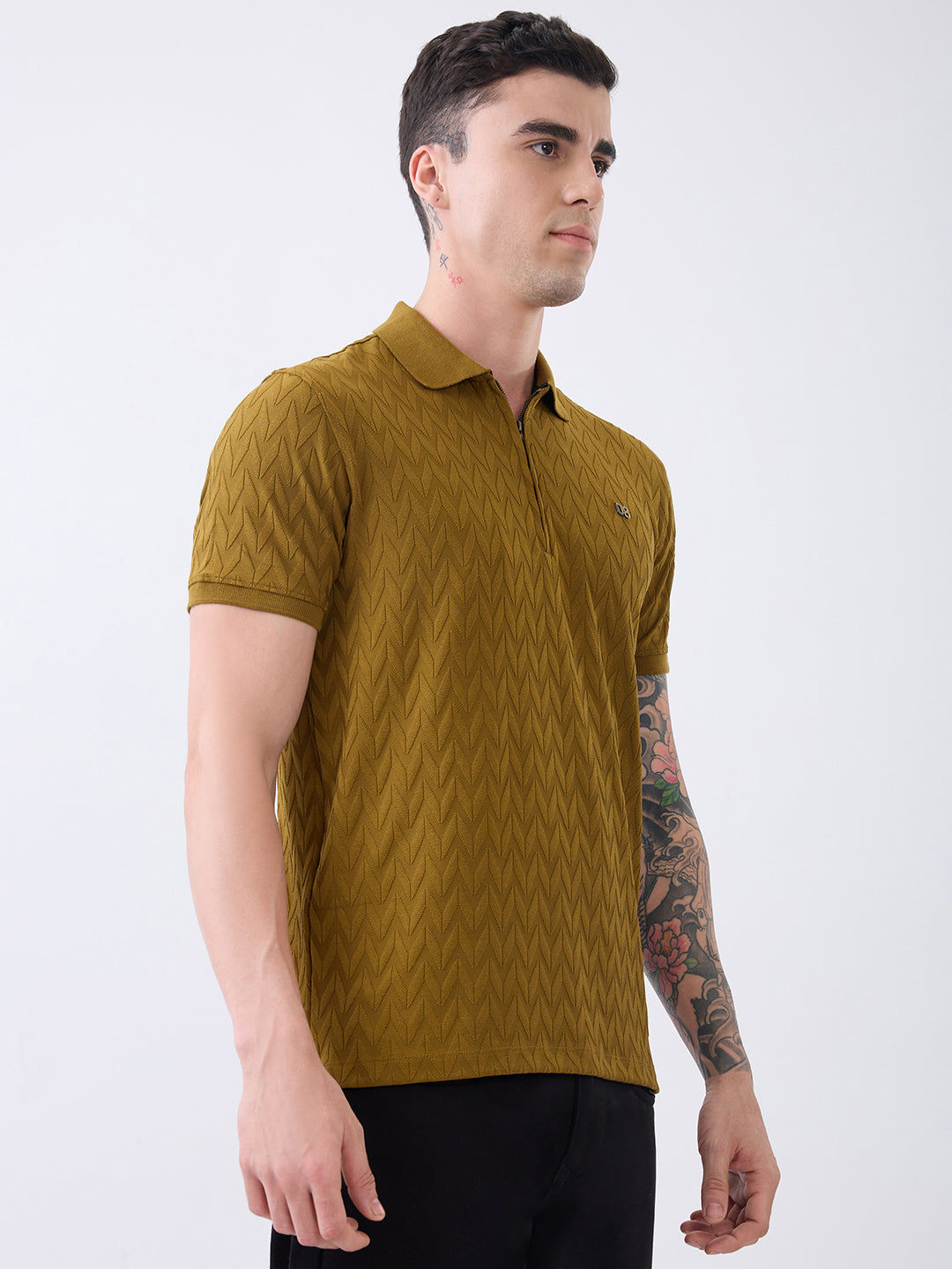 Sibiline Textured Polo T-Shirt