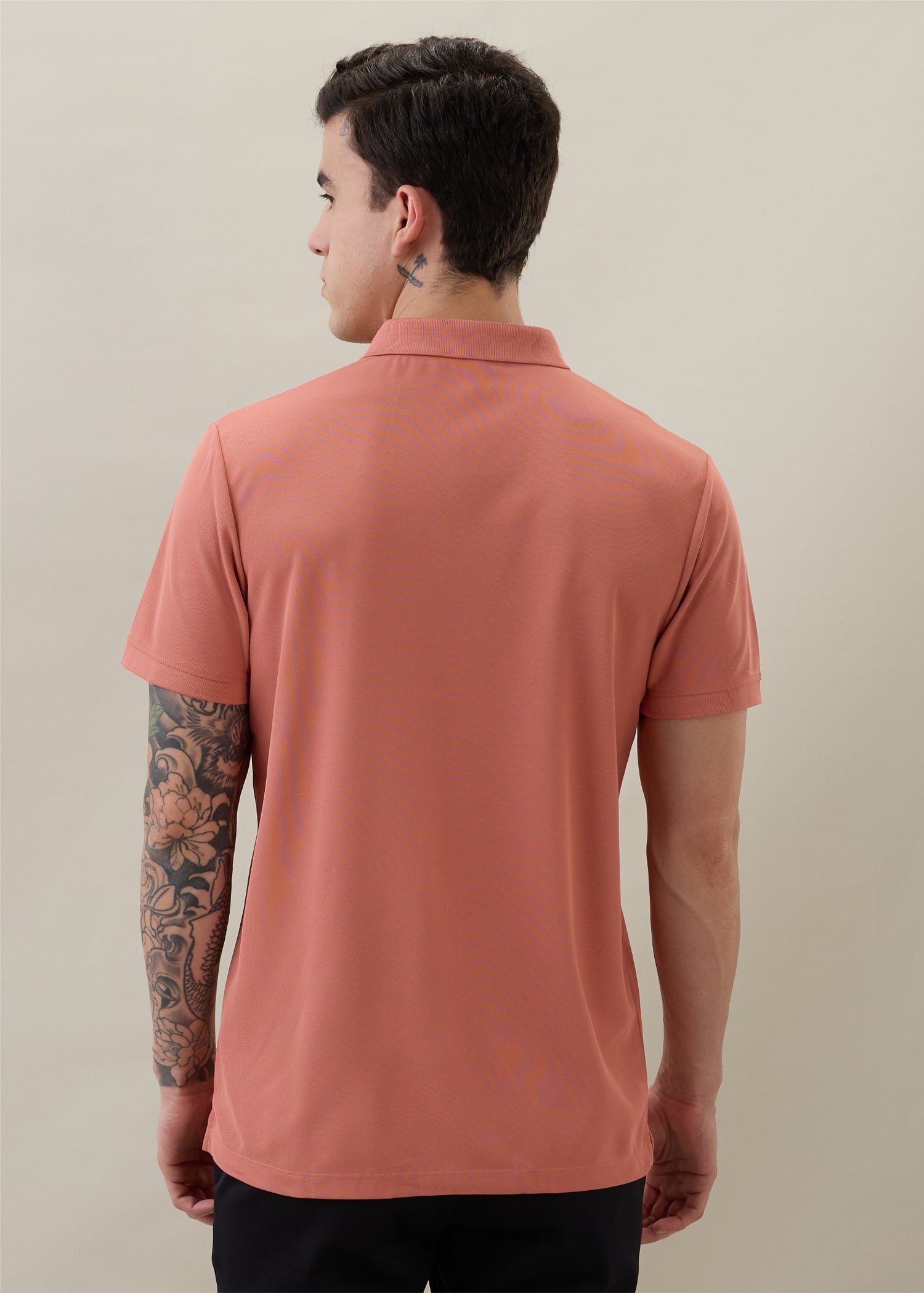 Cherry Half Sleeve T-shirt: D.Peach