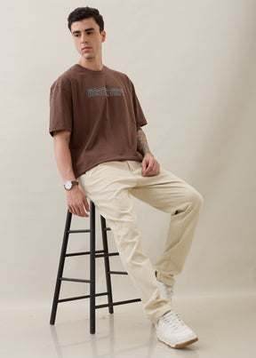 Draycott Relaxed Fit Trouser: Cream