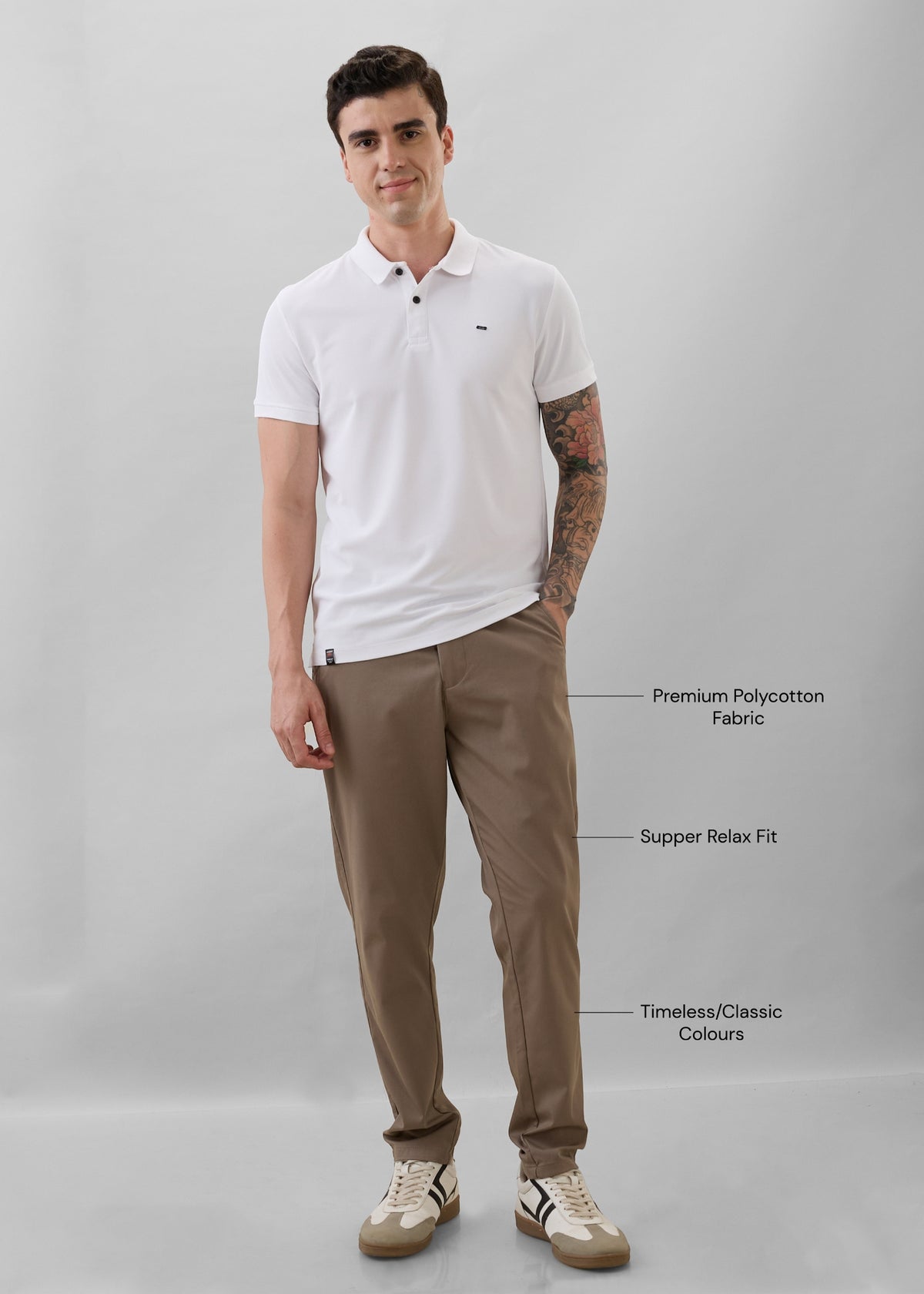 Morget Relaxed Fit Trouser: Mouse
