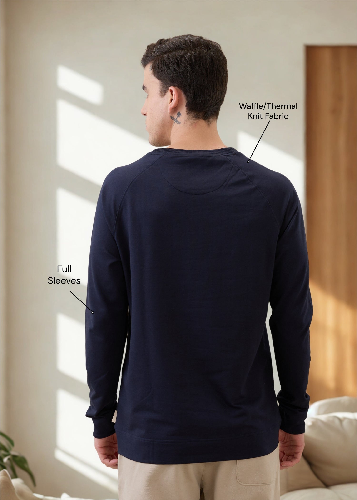 Adelaide Knit Jersey T-shirt: Navy