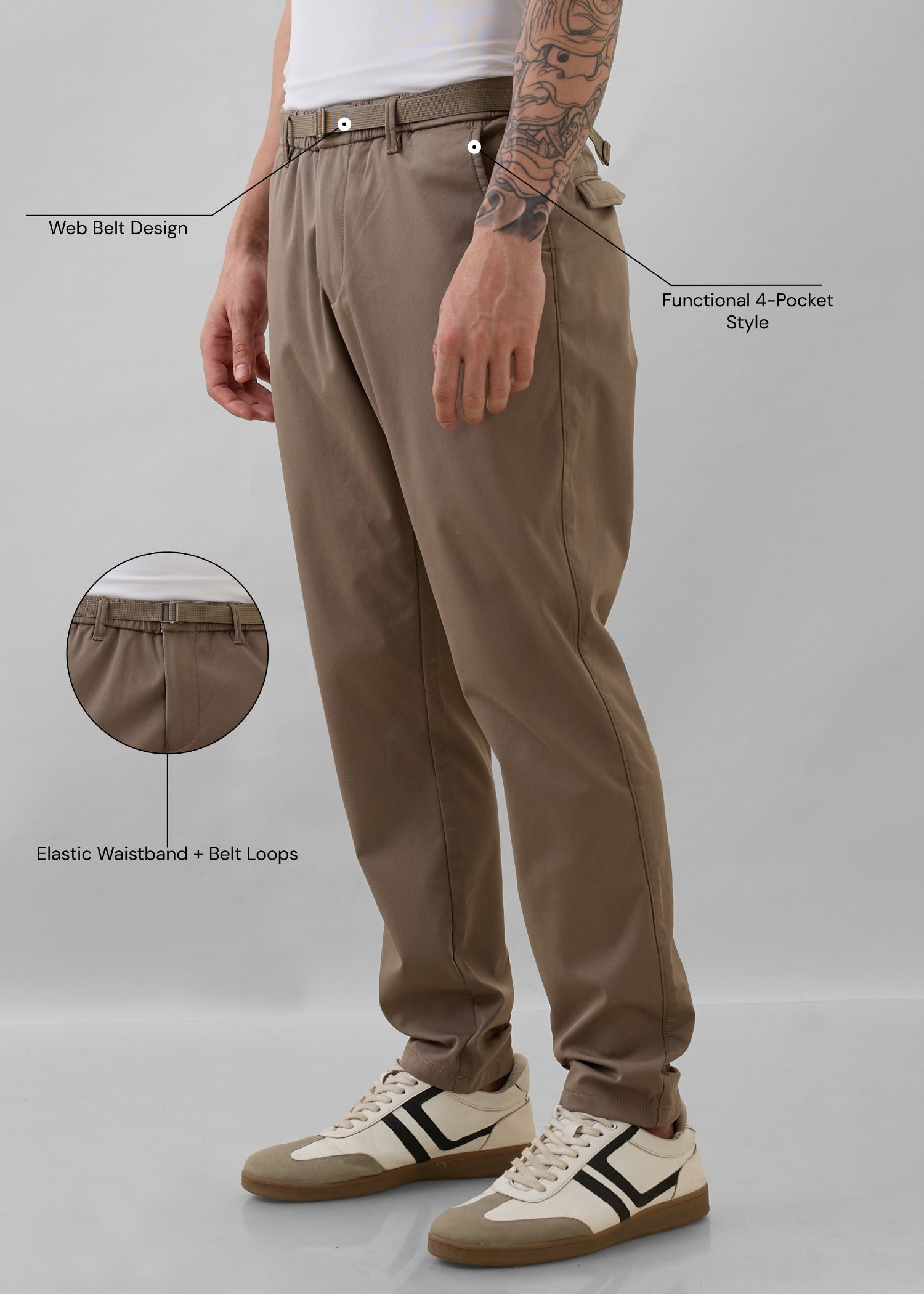 Morget Relaxed Fit Trouser: Mouse