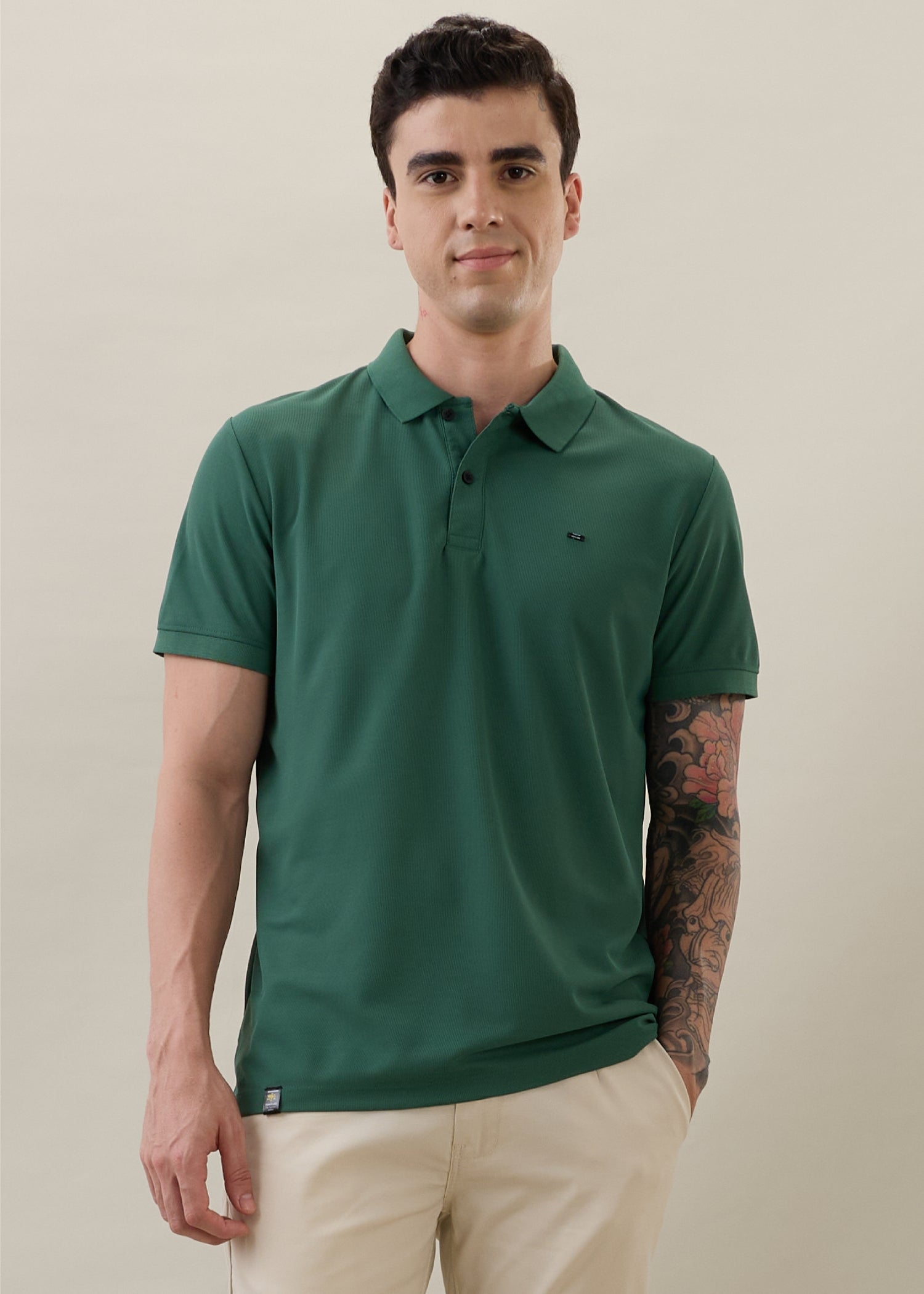 Cherry Half Sleeve T-shirt: Green