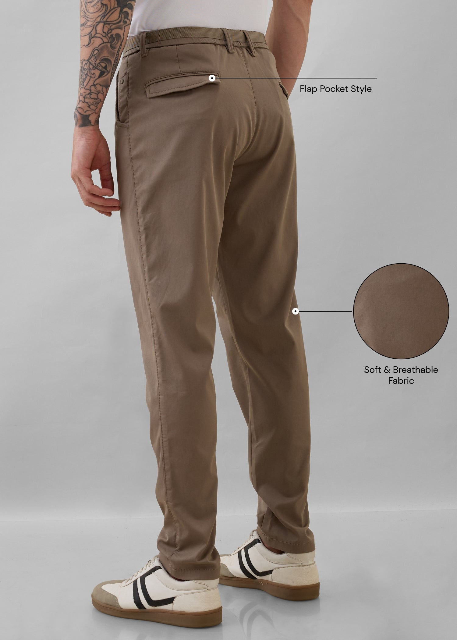 Morget Relaxed Fit Trouser: Mouse