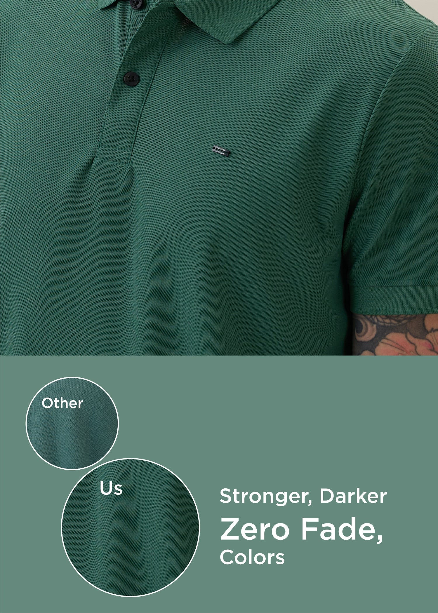 Cherry Half Sleeve T-shirt: Green