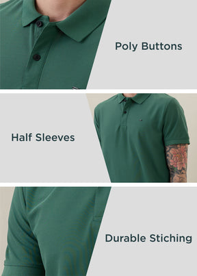 Cherry Half Sleeve Polo T-Shirt | Smart Casual Style