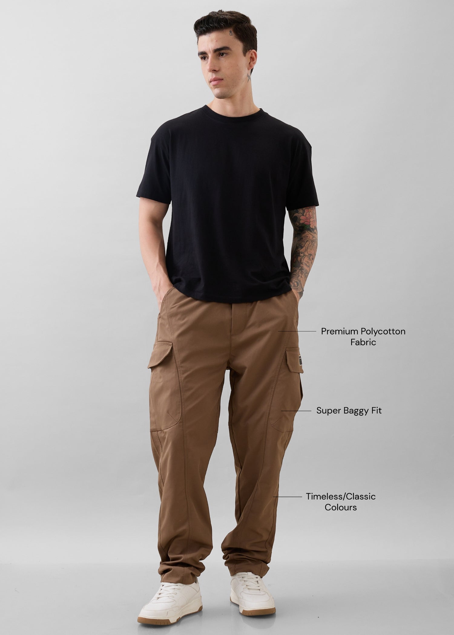 Novara Baggy Fit Cargo: Copper