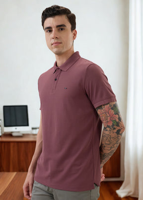 Cherry Half Sleeve Polo T-Shirt | Smart Casual Style