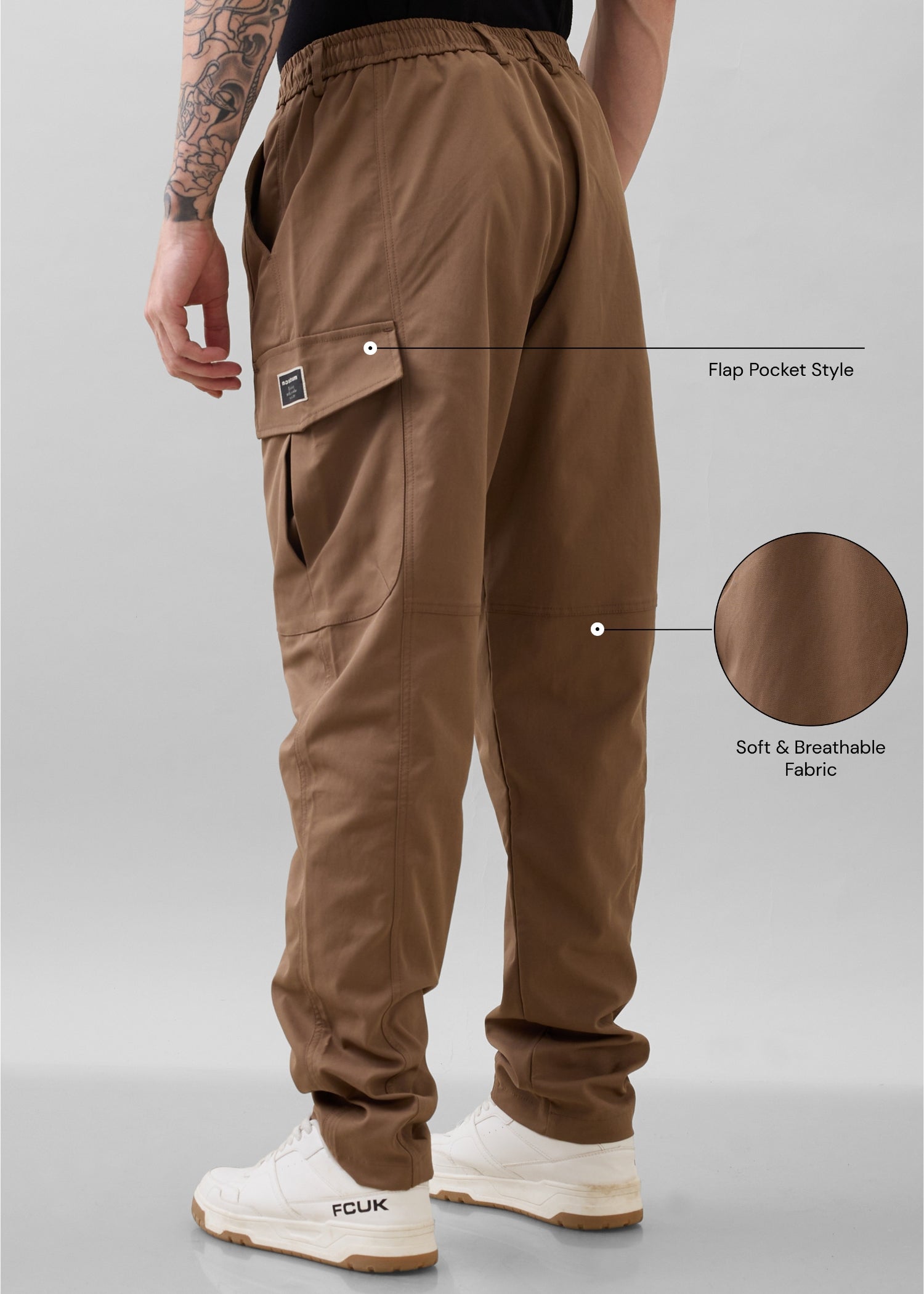 Novara Baggy Fit Cargo: Copper