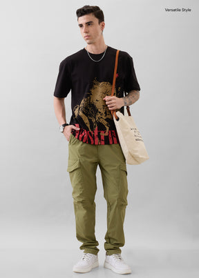 Deswark Polycotton Drawstring Cargo: Light Olive