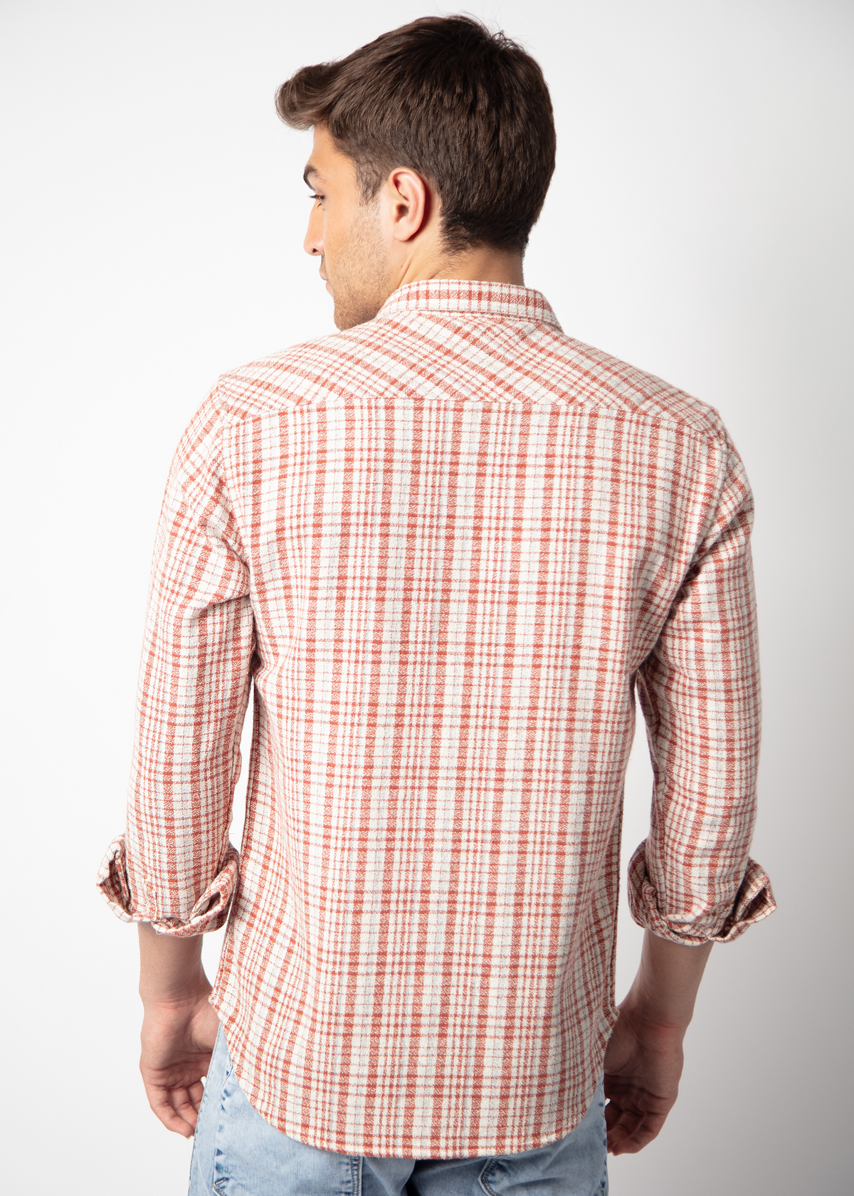 Figure Full Sleeve Checked Shirt For Men Nostrum