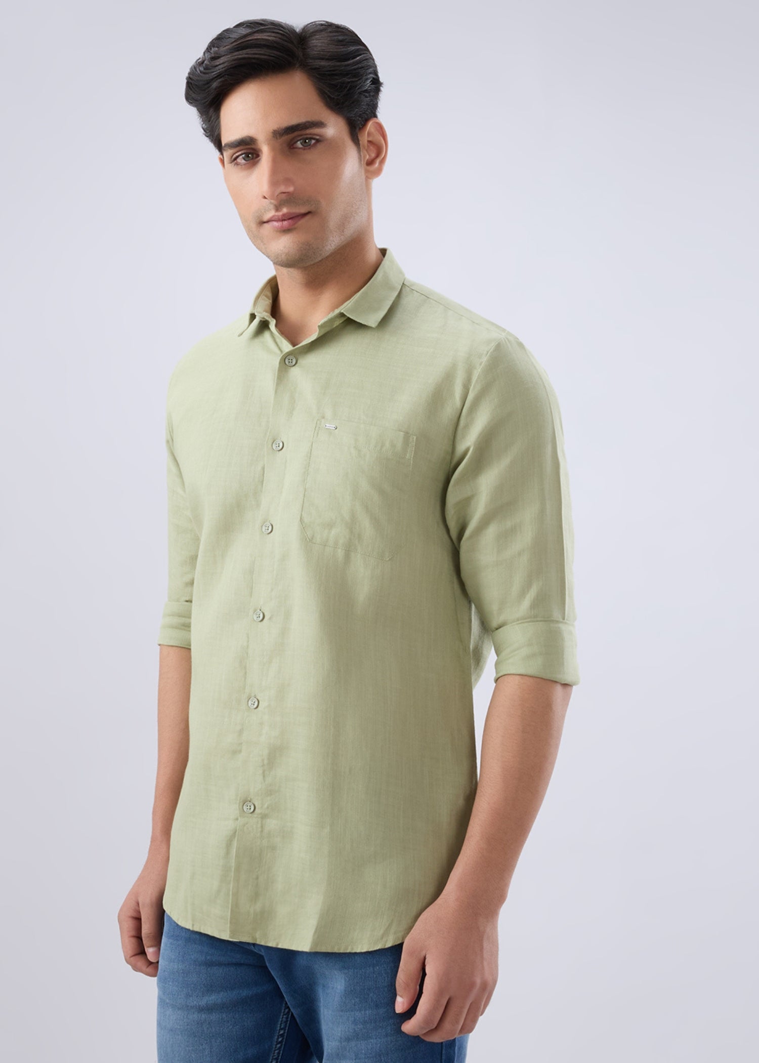 Keen Solid Full Sleeve Shirt: Pista