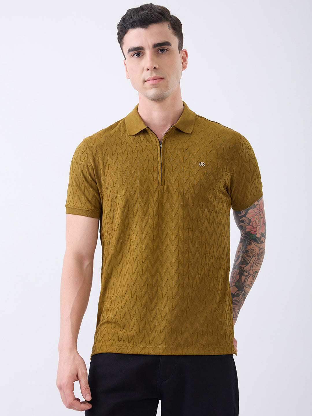 Sibiline Textured Polo T-Shirt