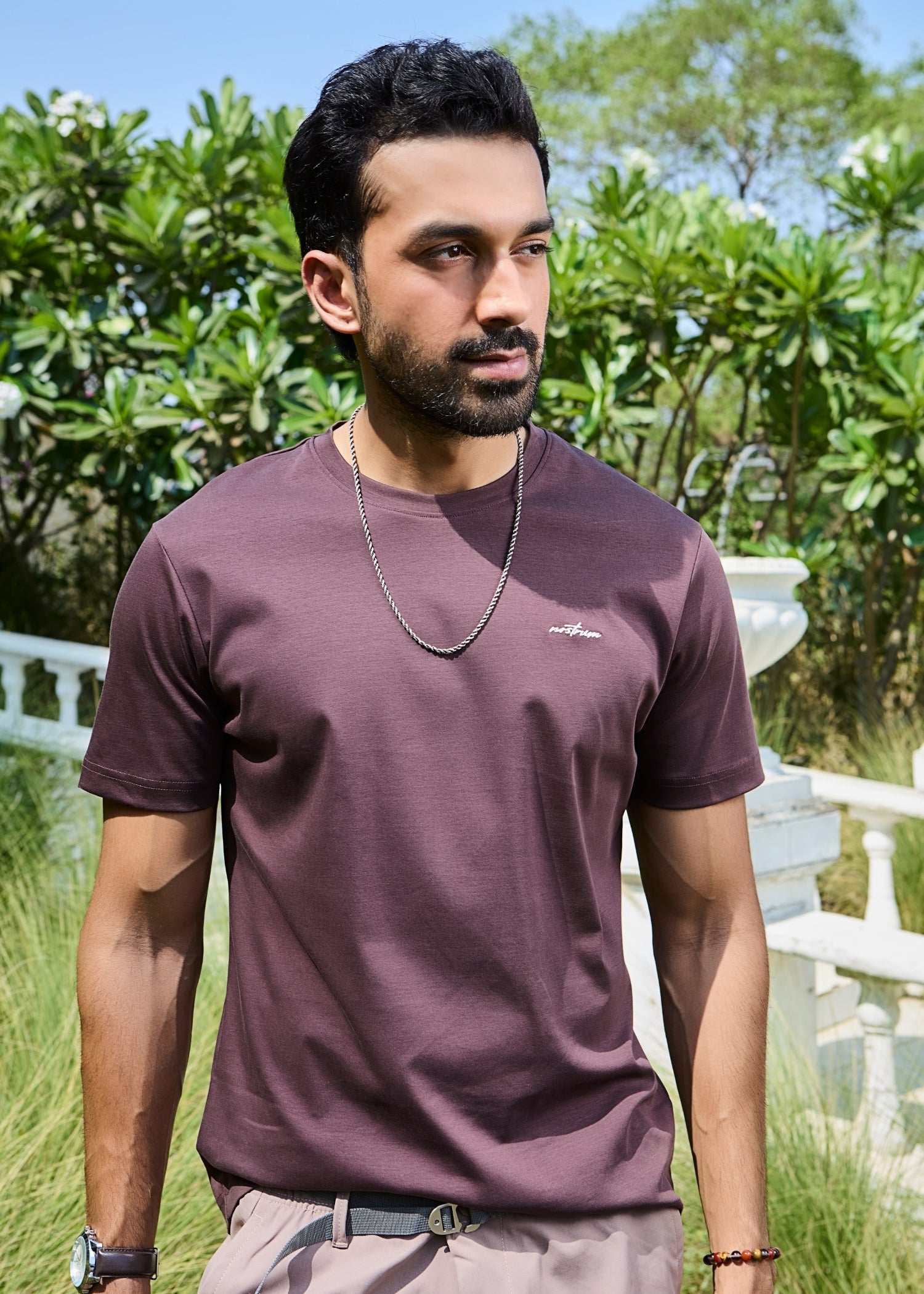 Mindgame Solid Casual T-Shirt