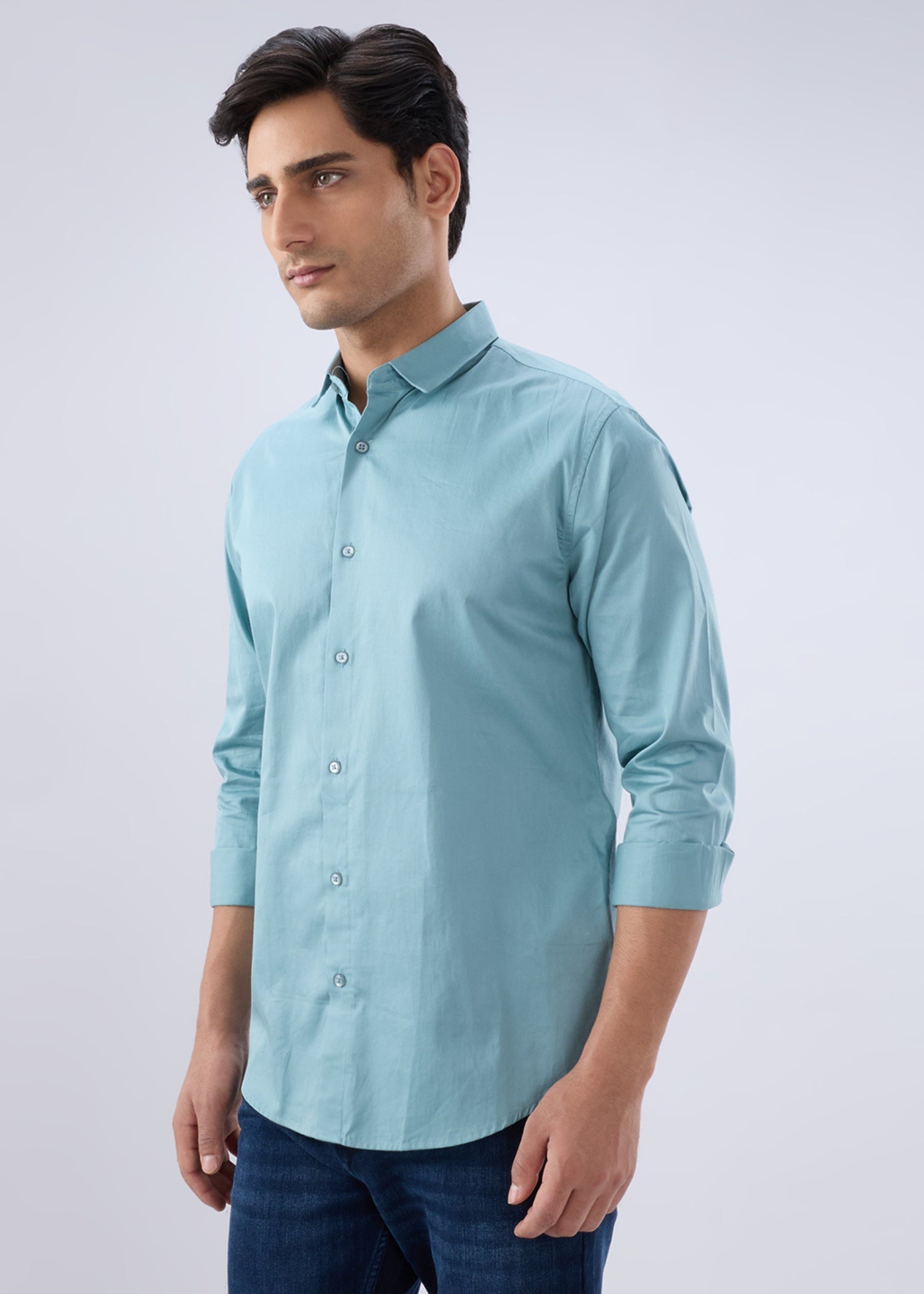 Carlson Solid Full Sleeve Shirt
