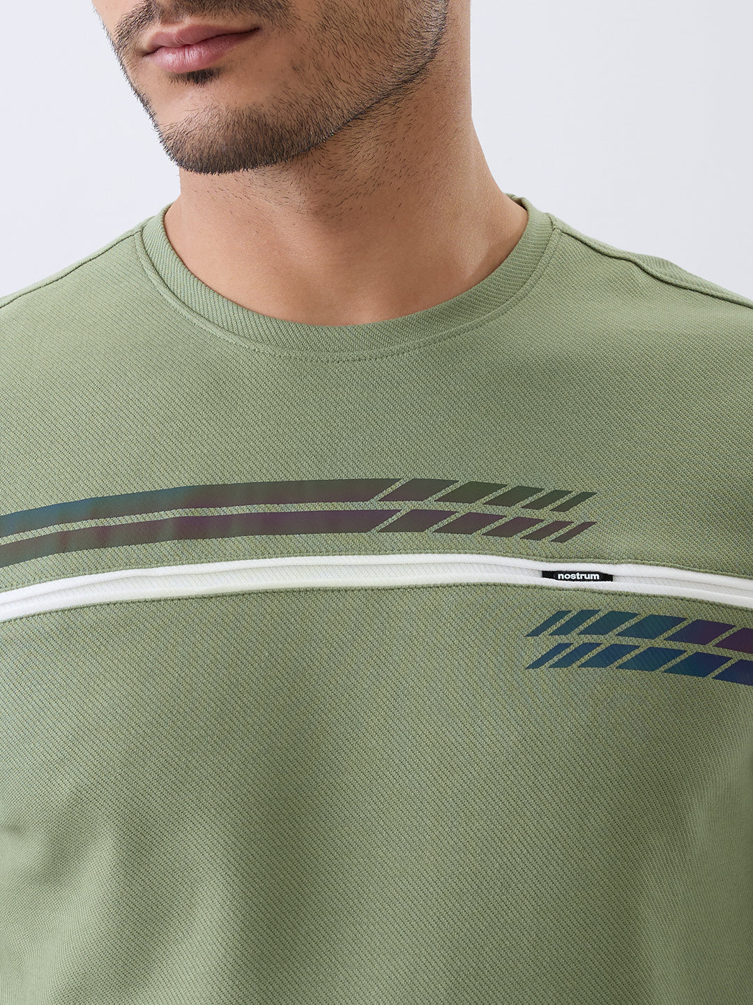 Borrow Full Sleeve T- Shirt: Green