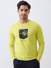 Star 1 Fitted Full Sleeve Pullover: F.Green
