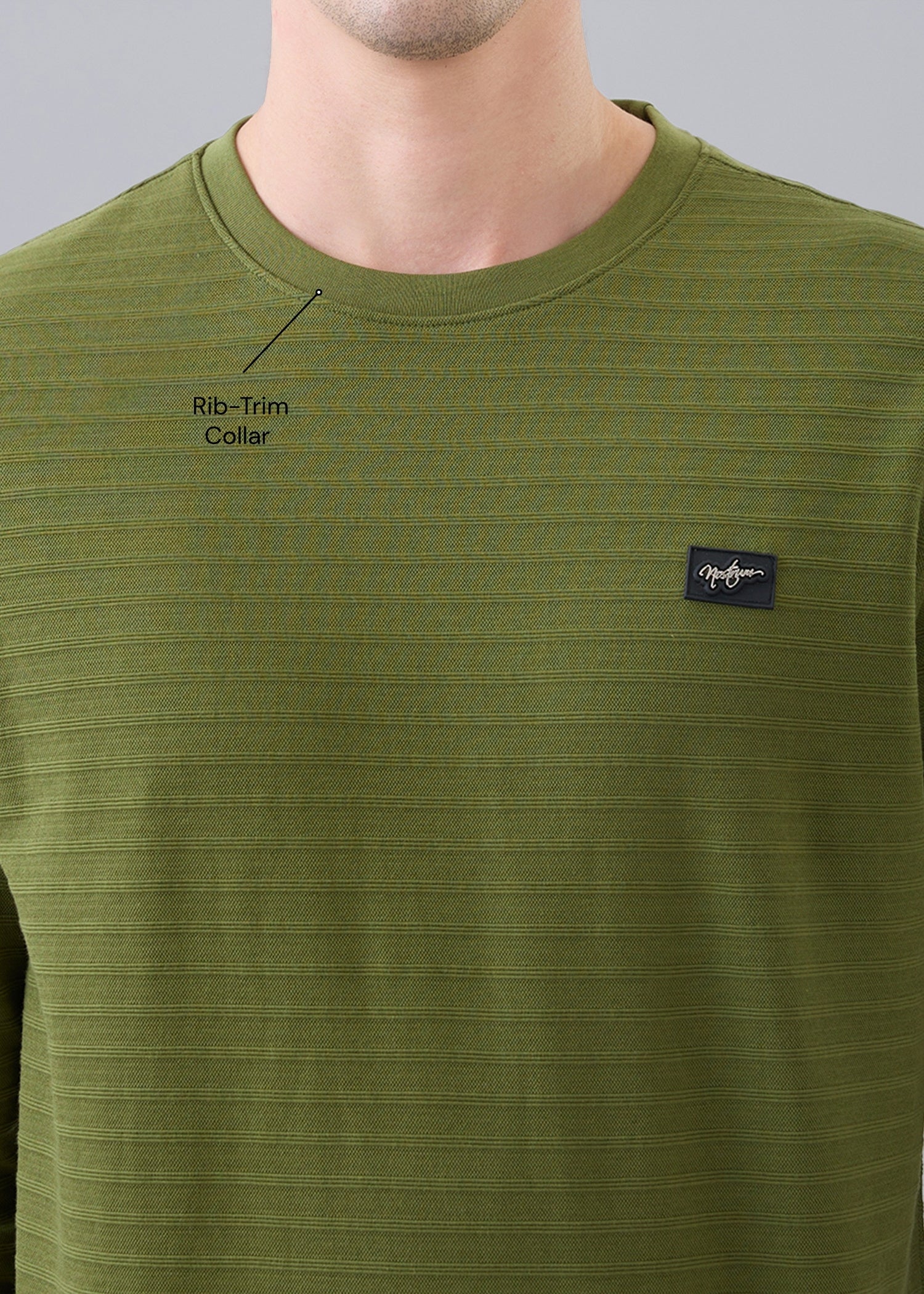 Daylight Textured T-Shirt: Green