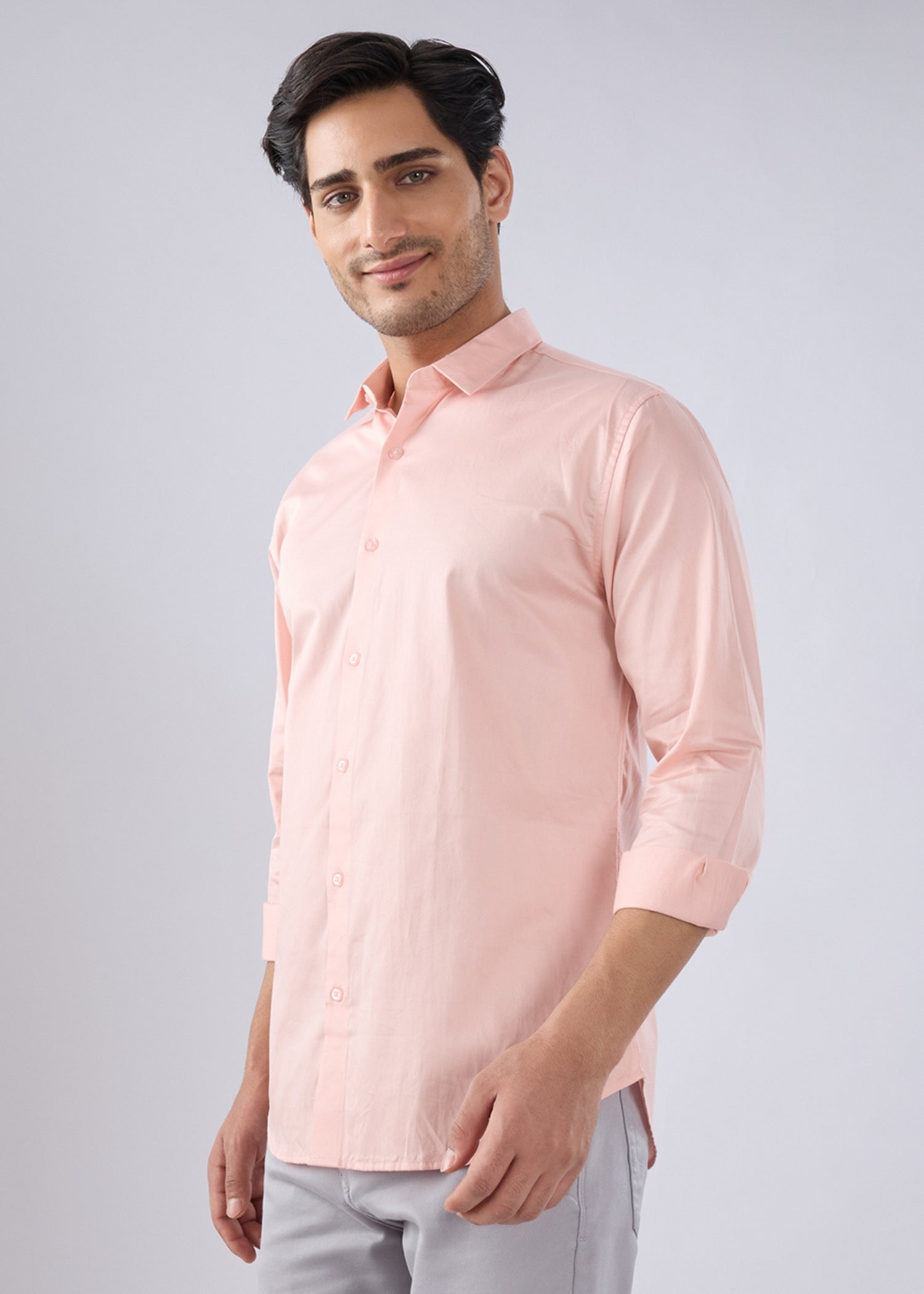 Carlson Solid Full Sleeve Shirt