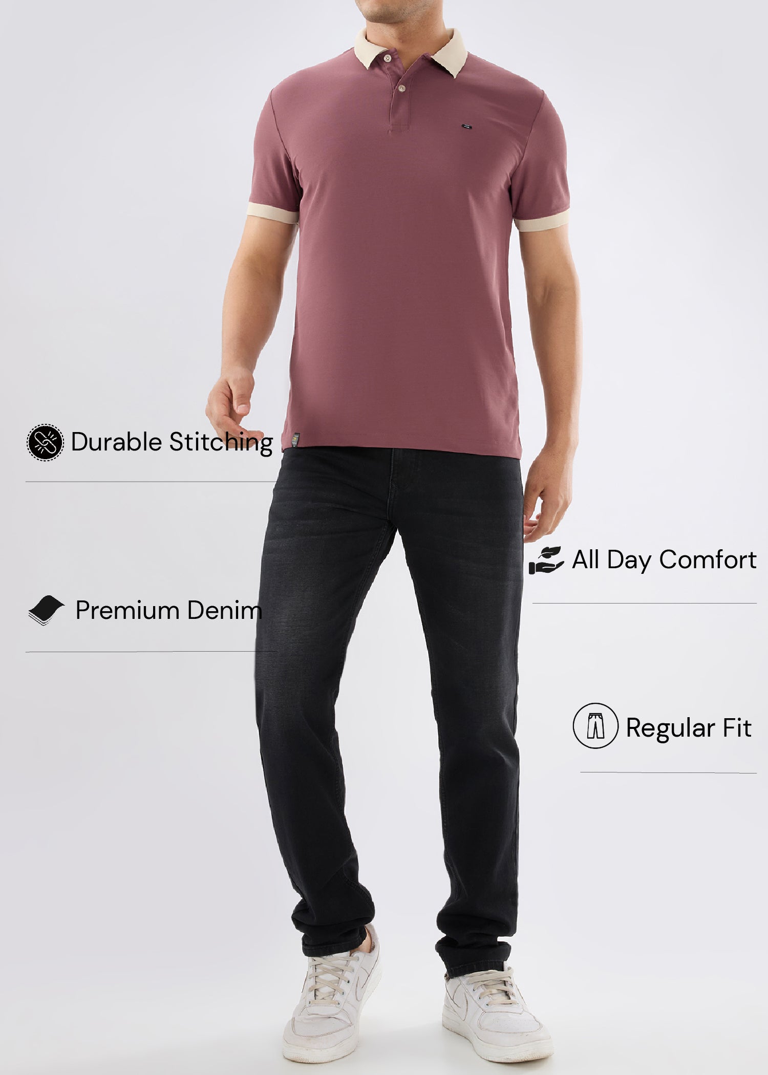Dolovi G Regular Fit Denim Jeans - Black