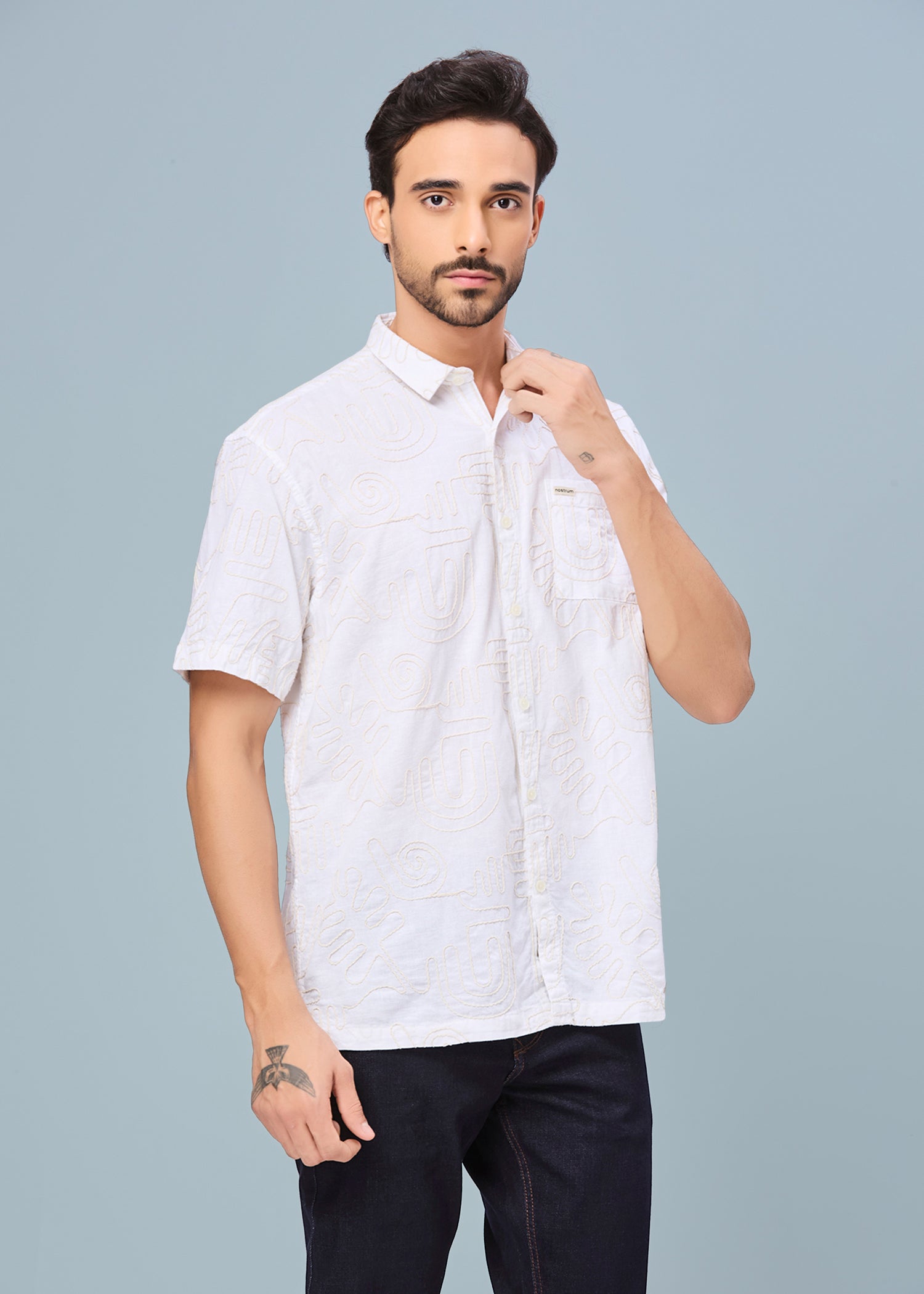 Anderson Embroidered Half Sleeve Shirt