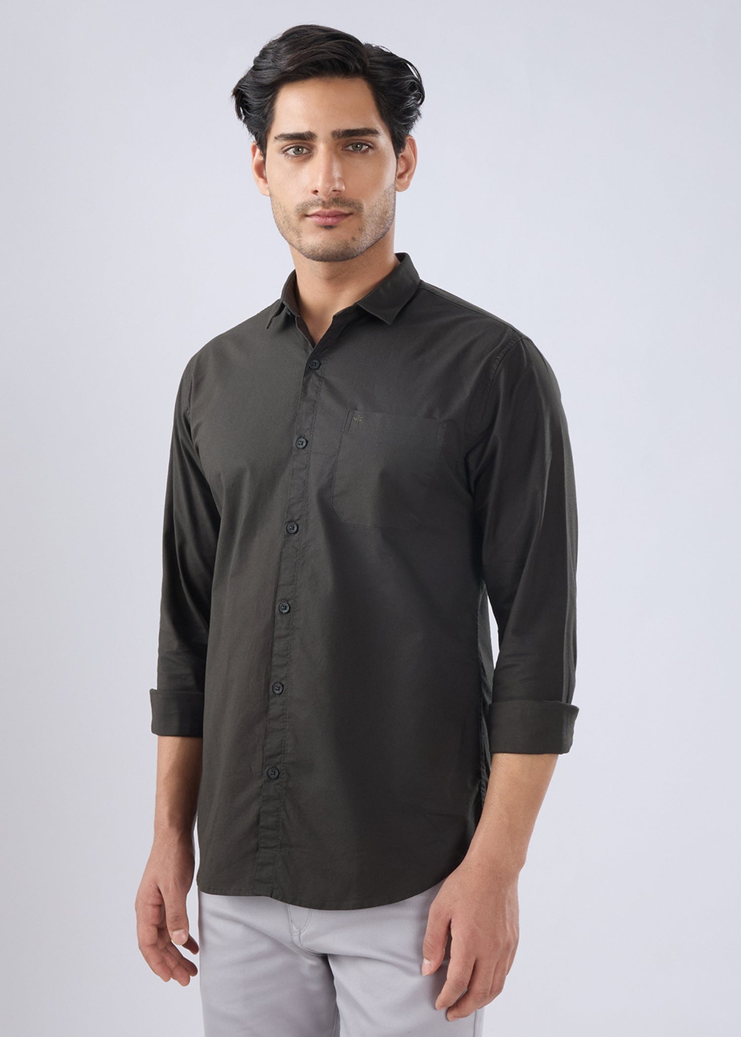 Munch Solid Full Sleeve Shirt