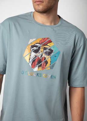 Twain Graphic Printed Oversized T-shirt For Men Nostrum