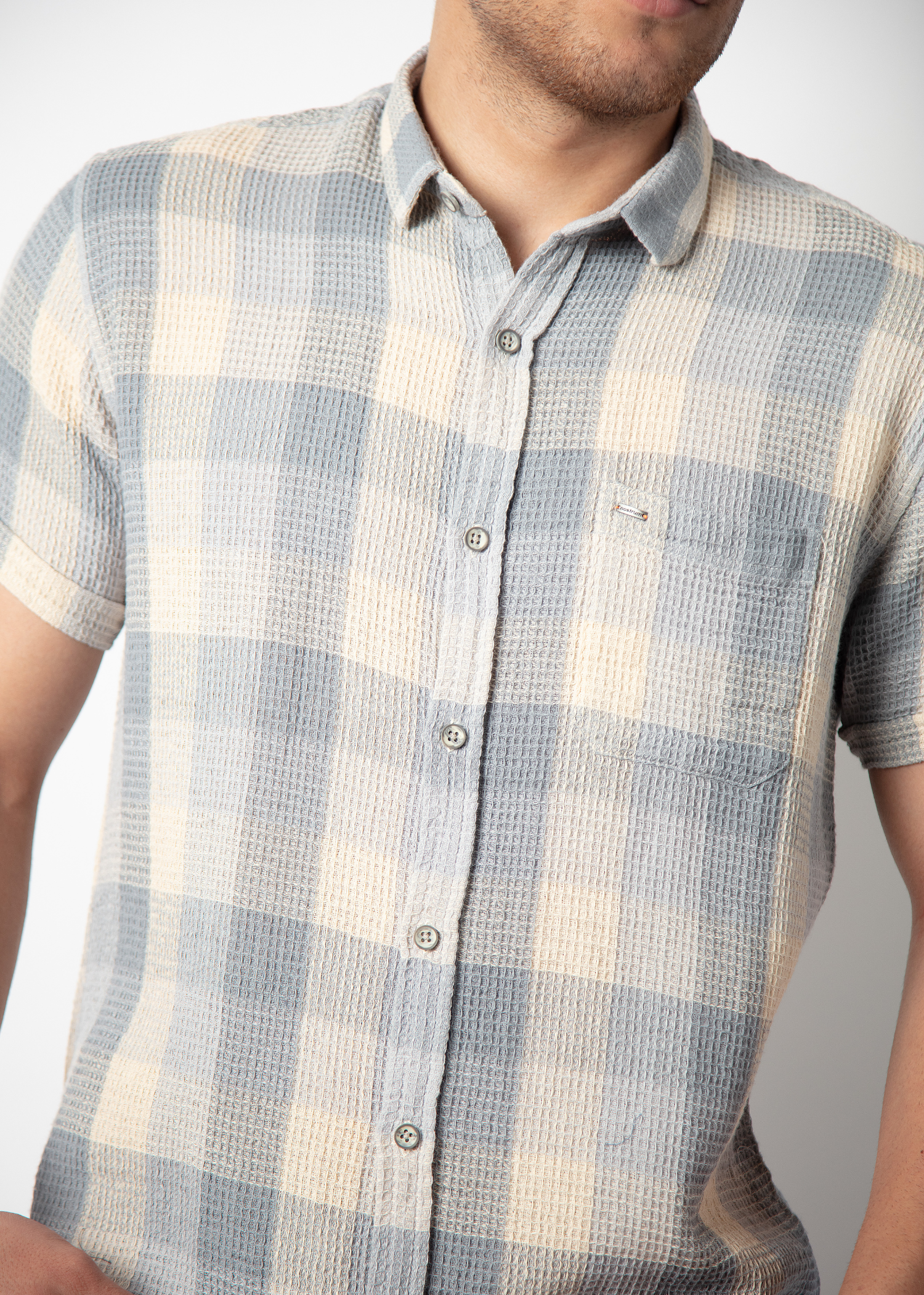 Altena Half Sleeve Checked Shirt For Men Nostrum