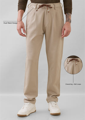 Draycott Relaxed Fit Trouser: Beige