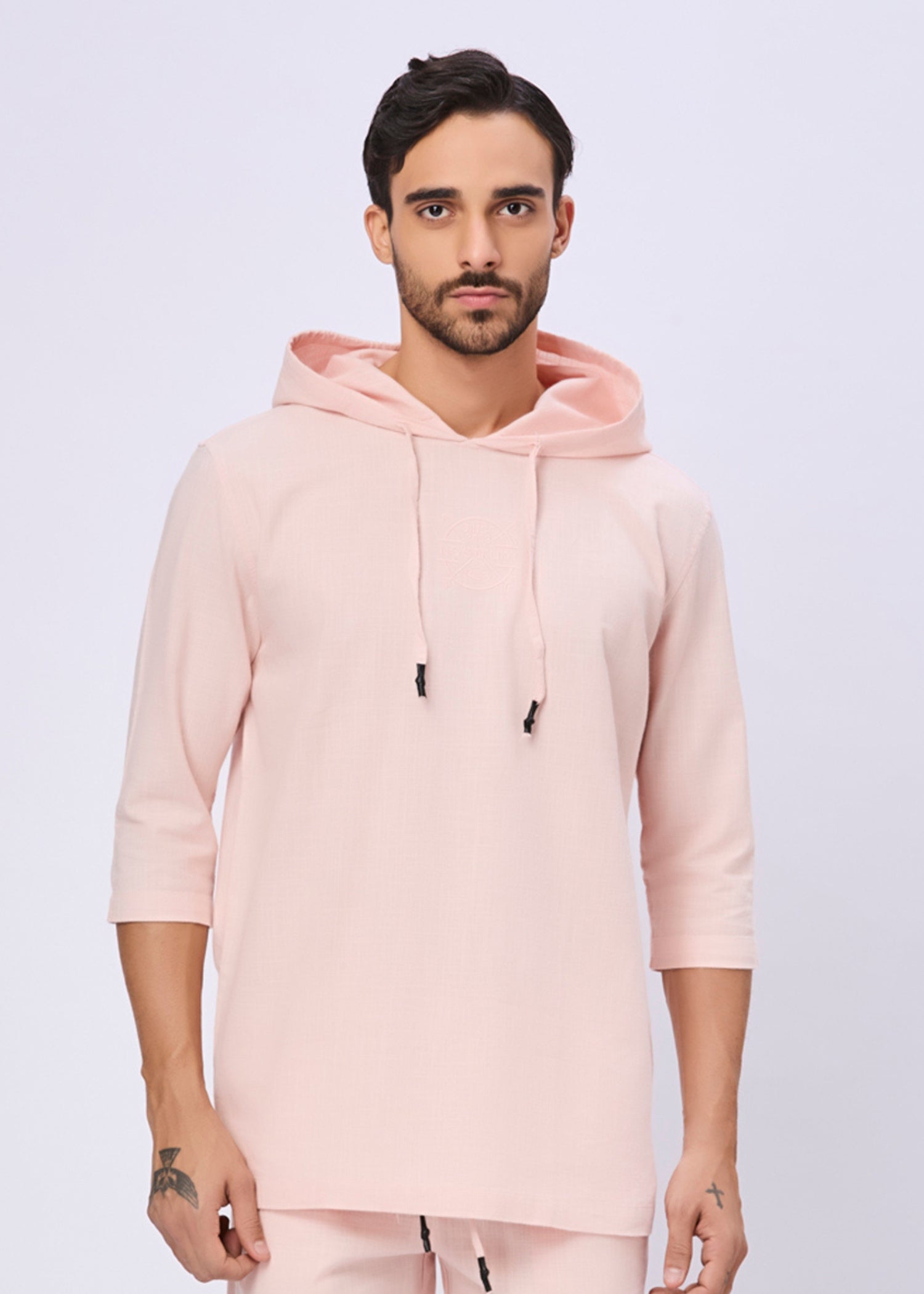 Simcox Summer Cotton Hoodie: Peach