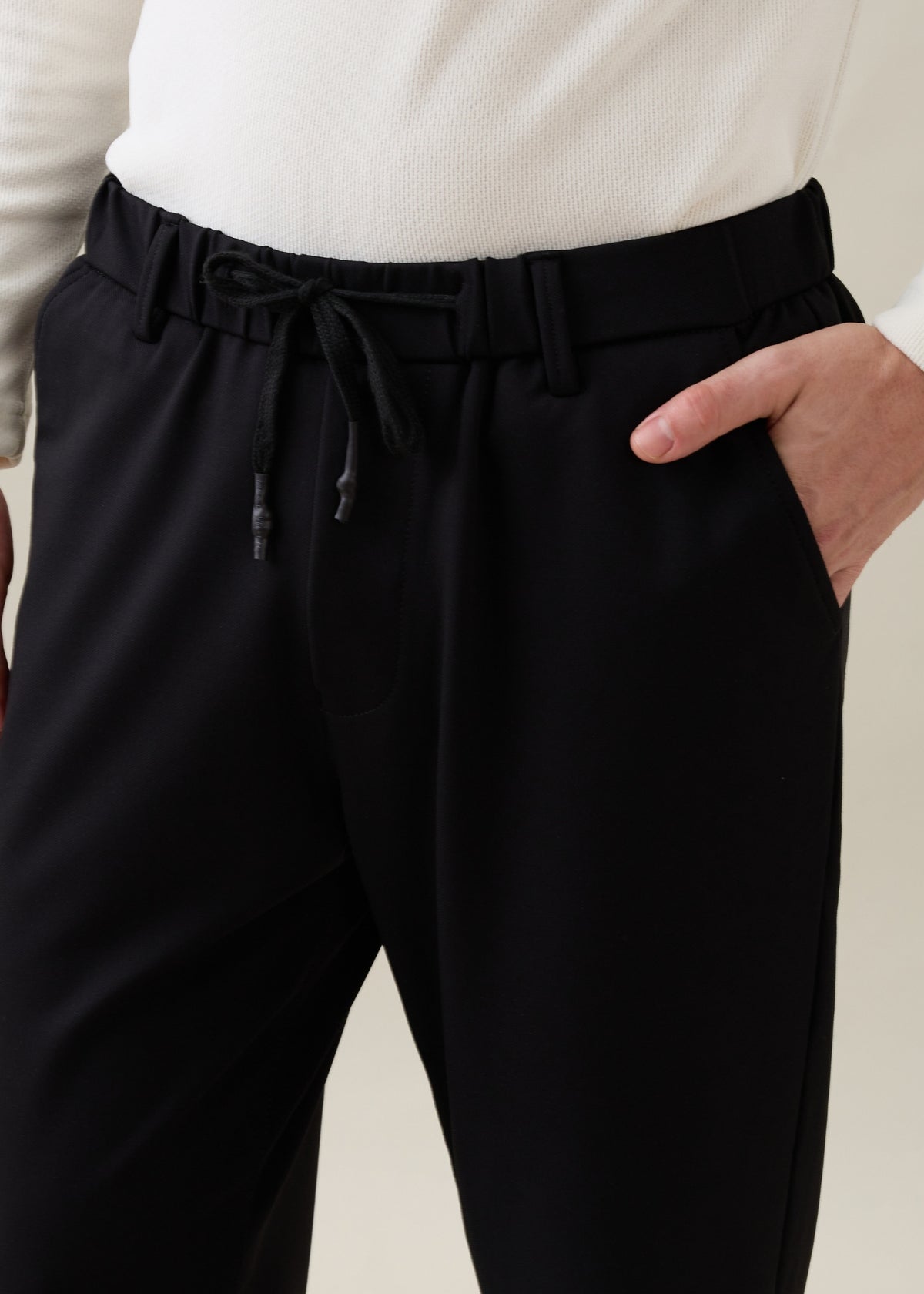 Baglis Cotton Baggy Trouser: Black