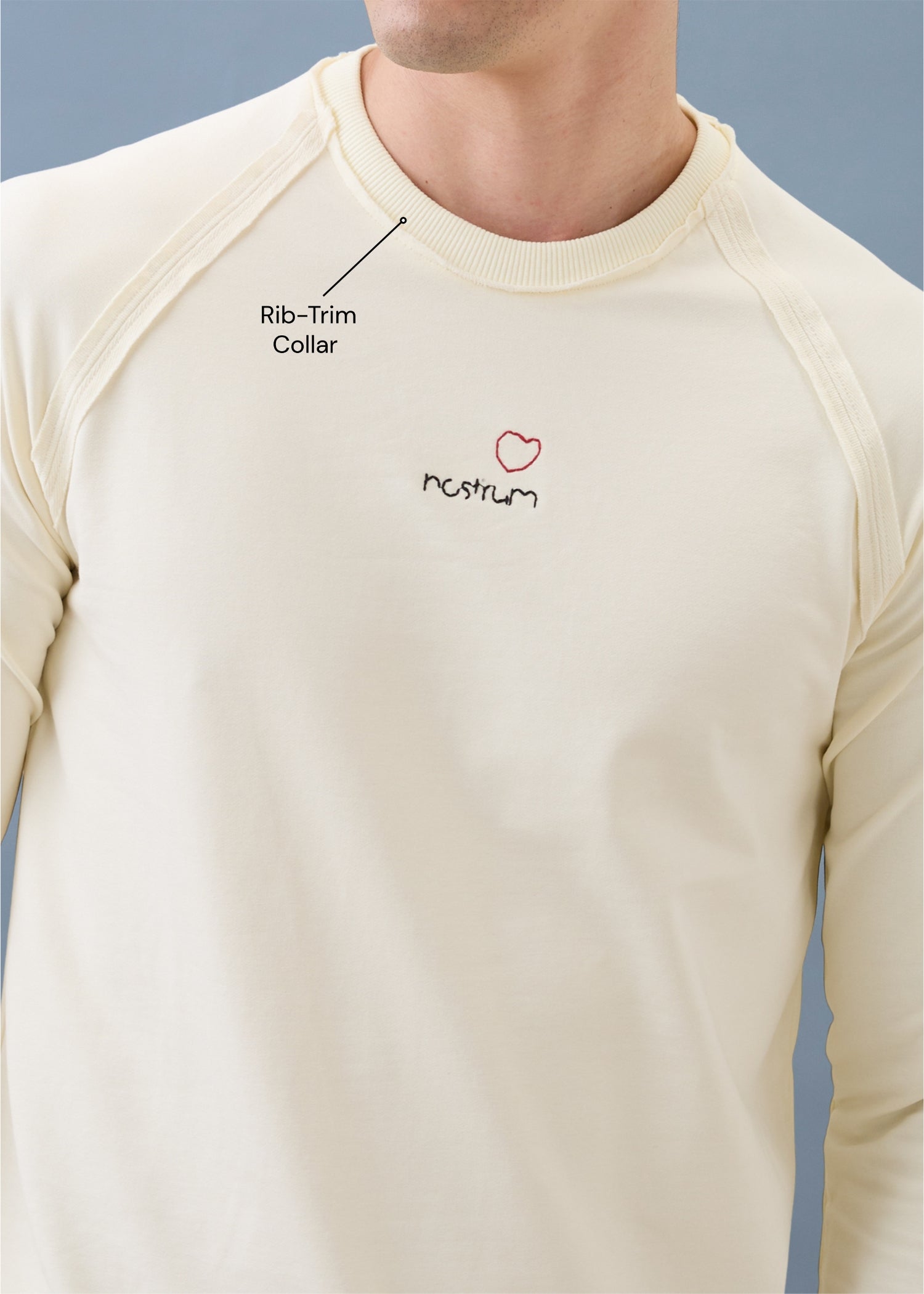 Griffith Knit Pullover T-shirt: Cream