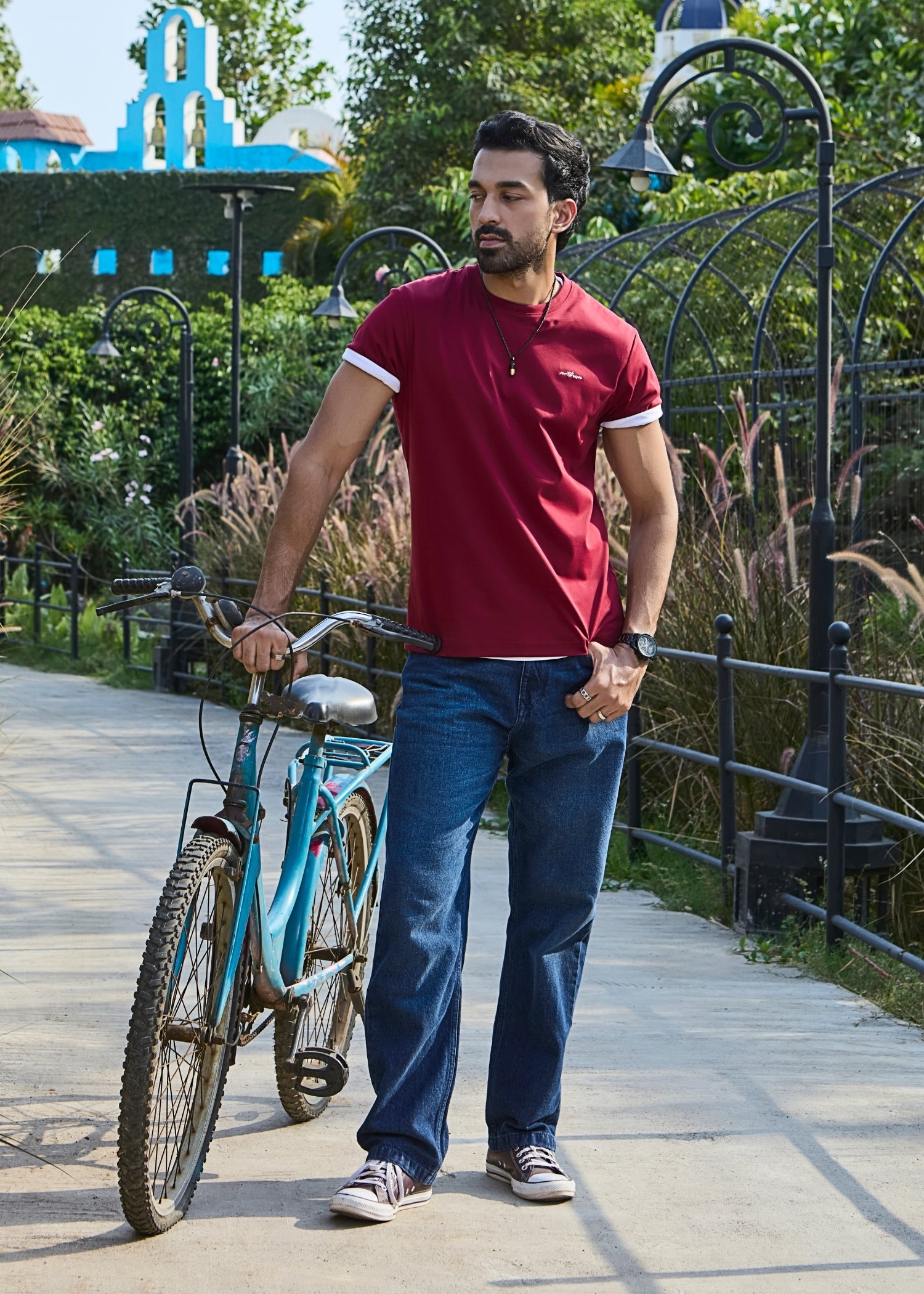 Mindgame Solid Casual T-Shirt
